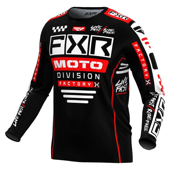 FXR PODIUM GLADIATOR 24 2024 cross jersey - Black / RedRef: FXR0455