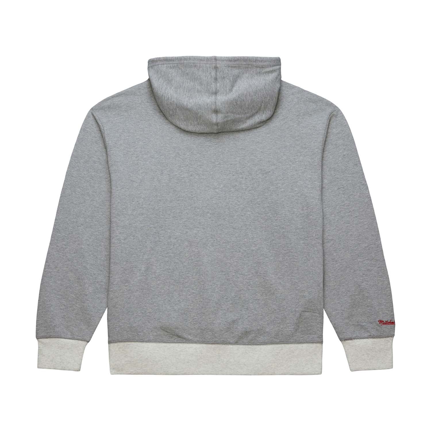 Chicago Bulls Mitchell & Ness Heritage Fleece NBA Hoodie Gray