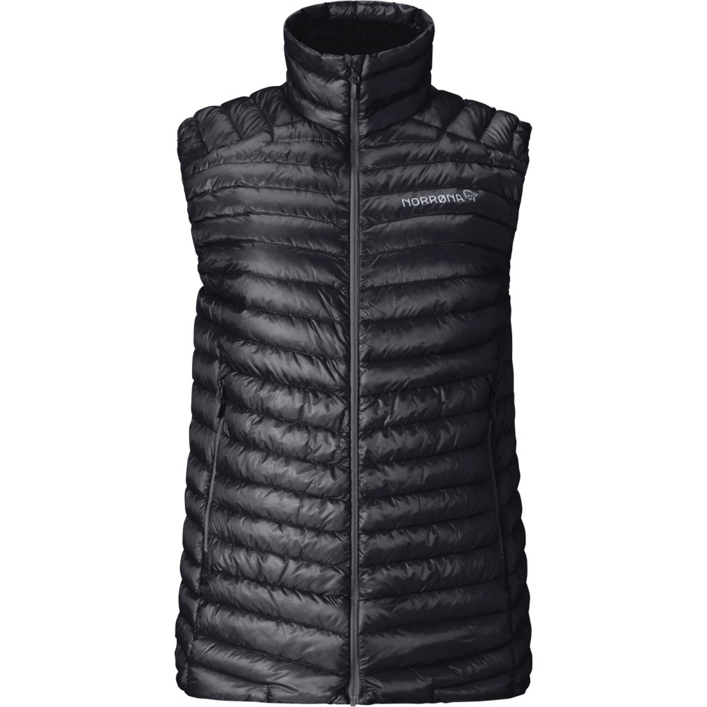 Norrona trollveggen down800 Super Light Vest Women - Caviar Black