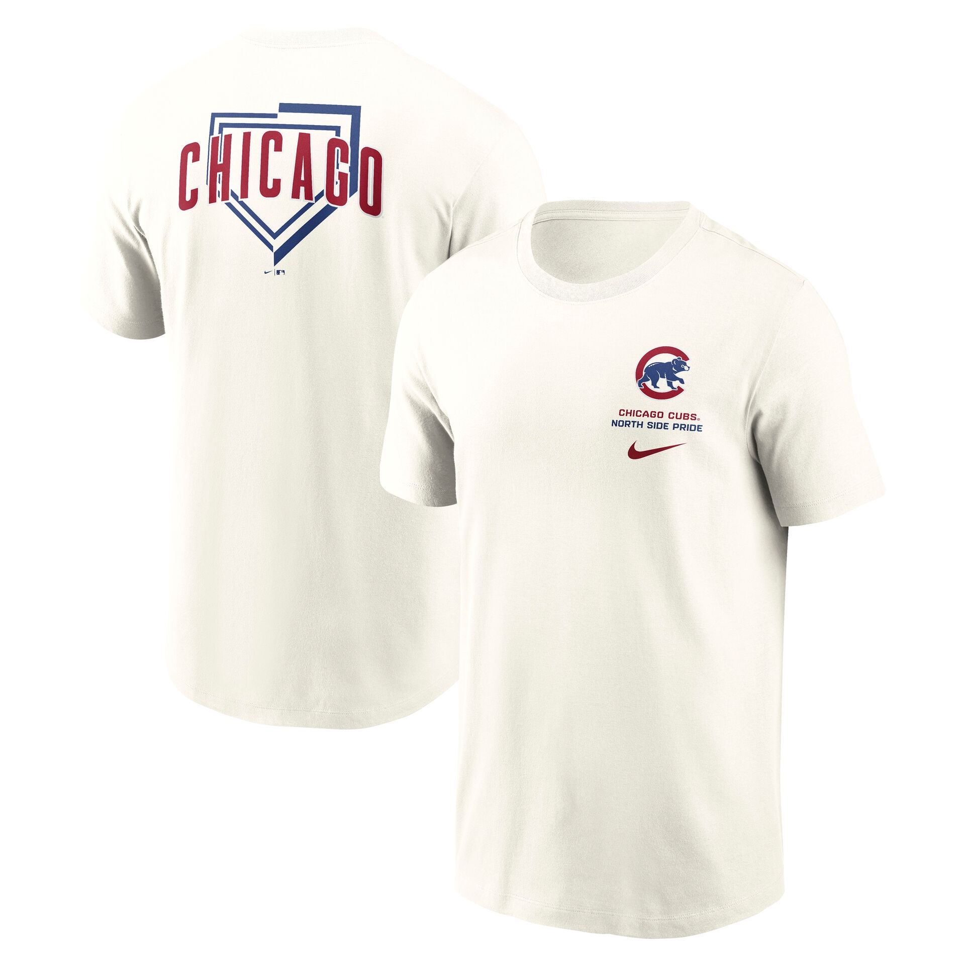 Chicago Cubs Primetime 2-Hit T-Shirt Cream