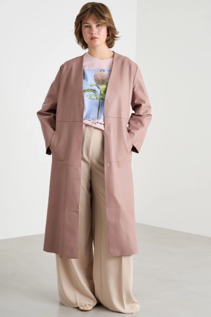 Belted duster coat - PINK