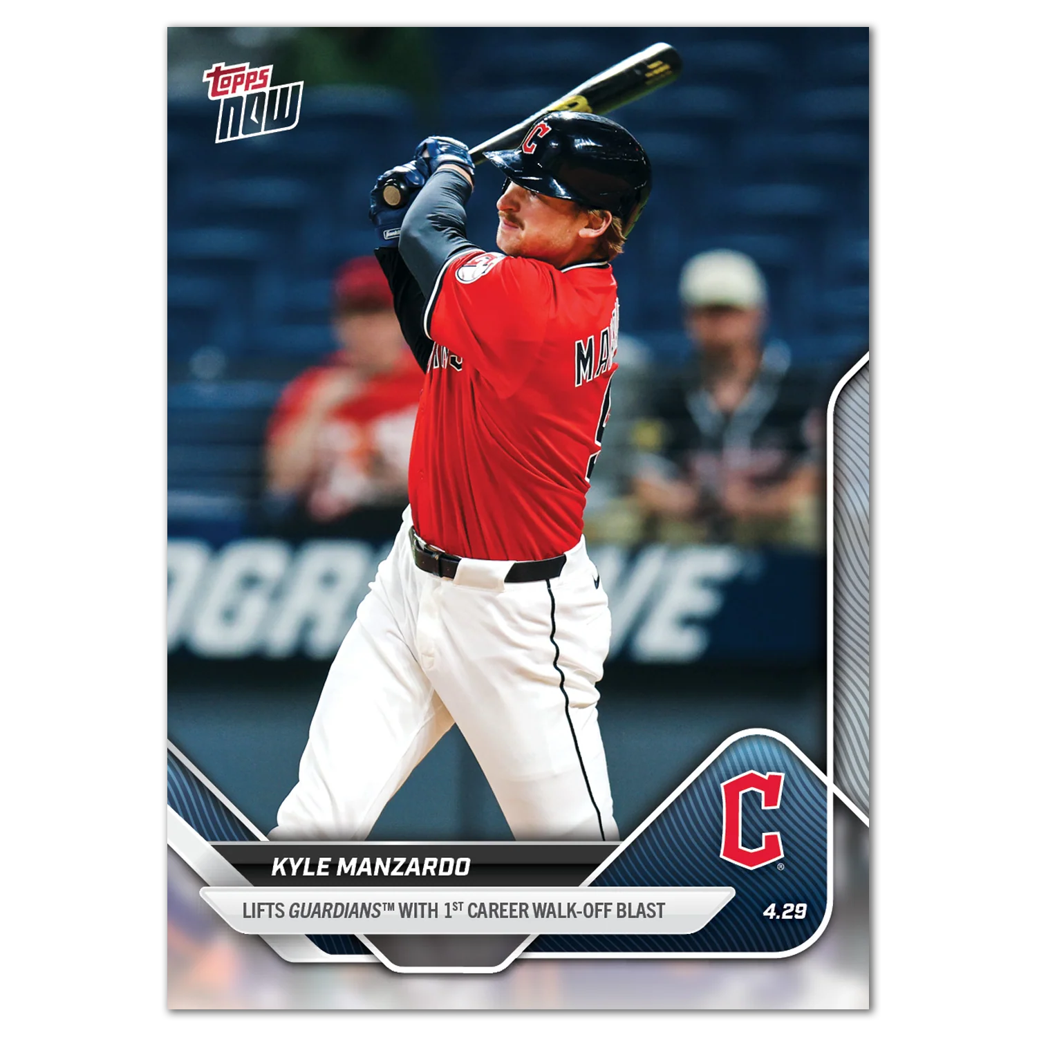Kyle Manzardo - 2025 MLB Topps NOW® - Card 118