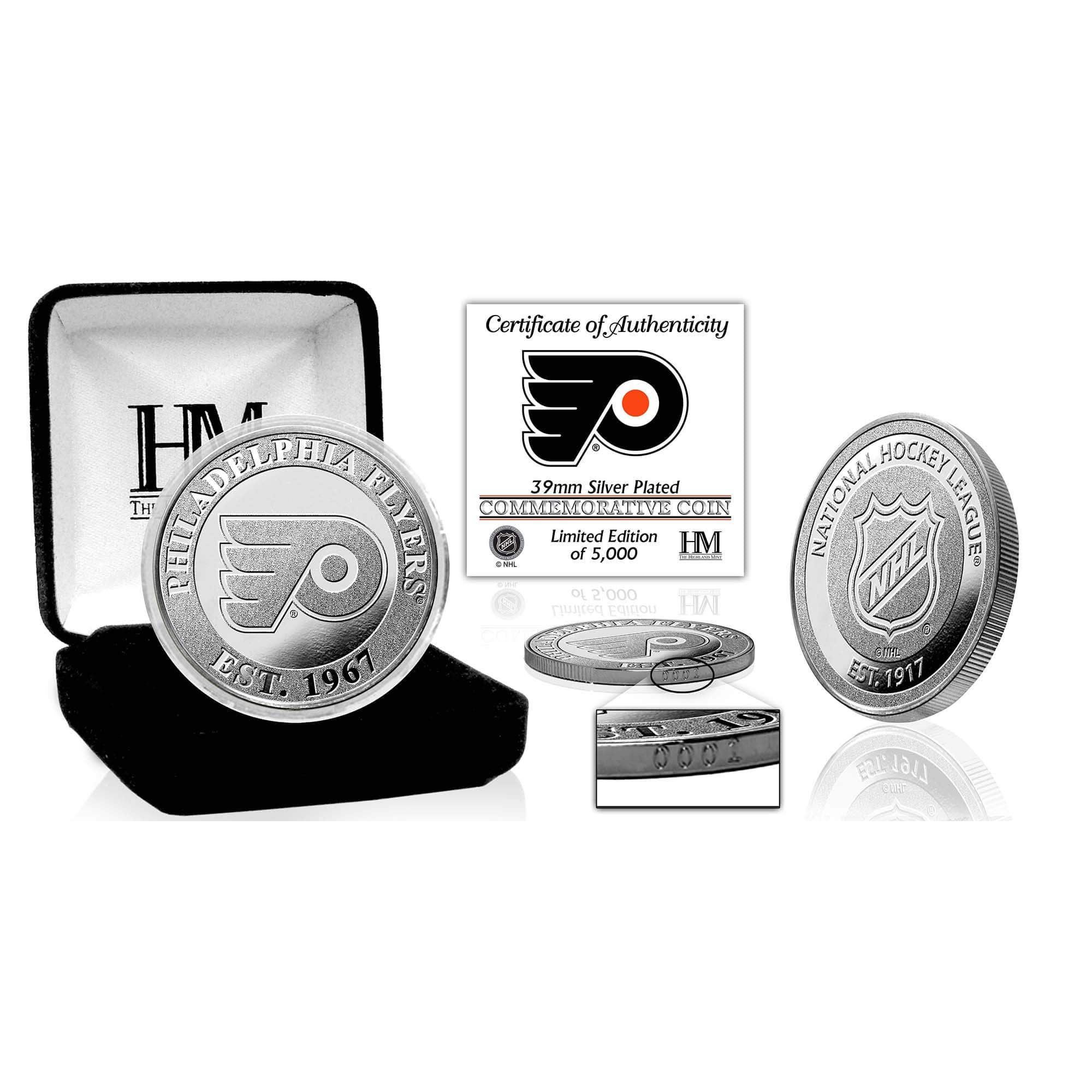 Philadelphia Flyers NHL Team Silver Mint Coin