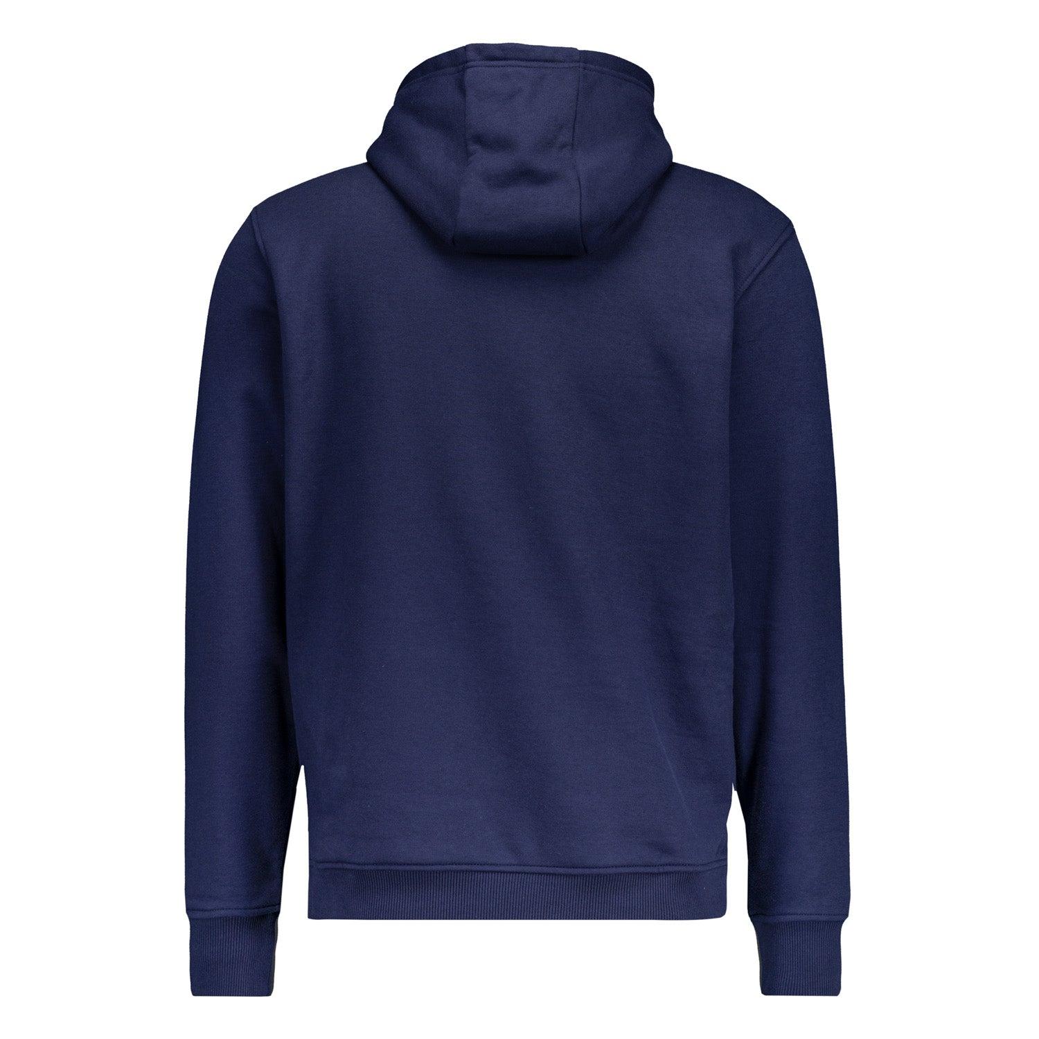 Mens ECO Essentials Real Madrid Color Crest Hoodie Navy