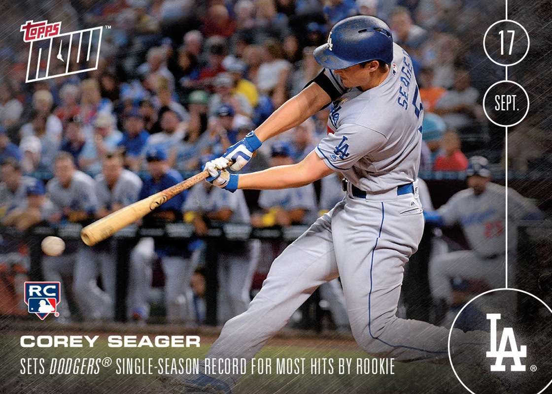 Corey Seager (RC) - 9/17/16 TOPPS NOW® Card 471 - Print Run: 696