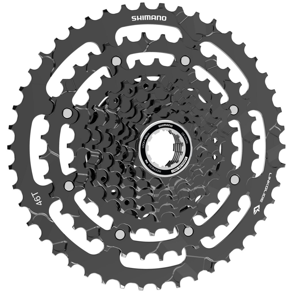 Shimano CS-LG400 Cassette - LinkGlide | 9-speed - 11-46 Teeth