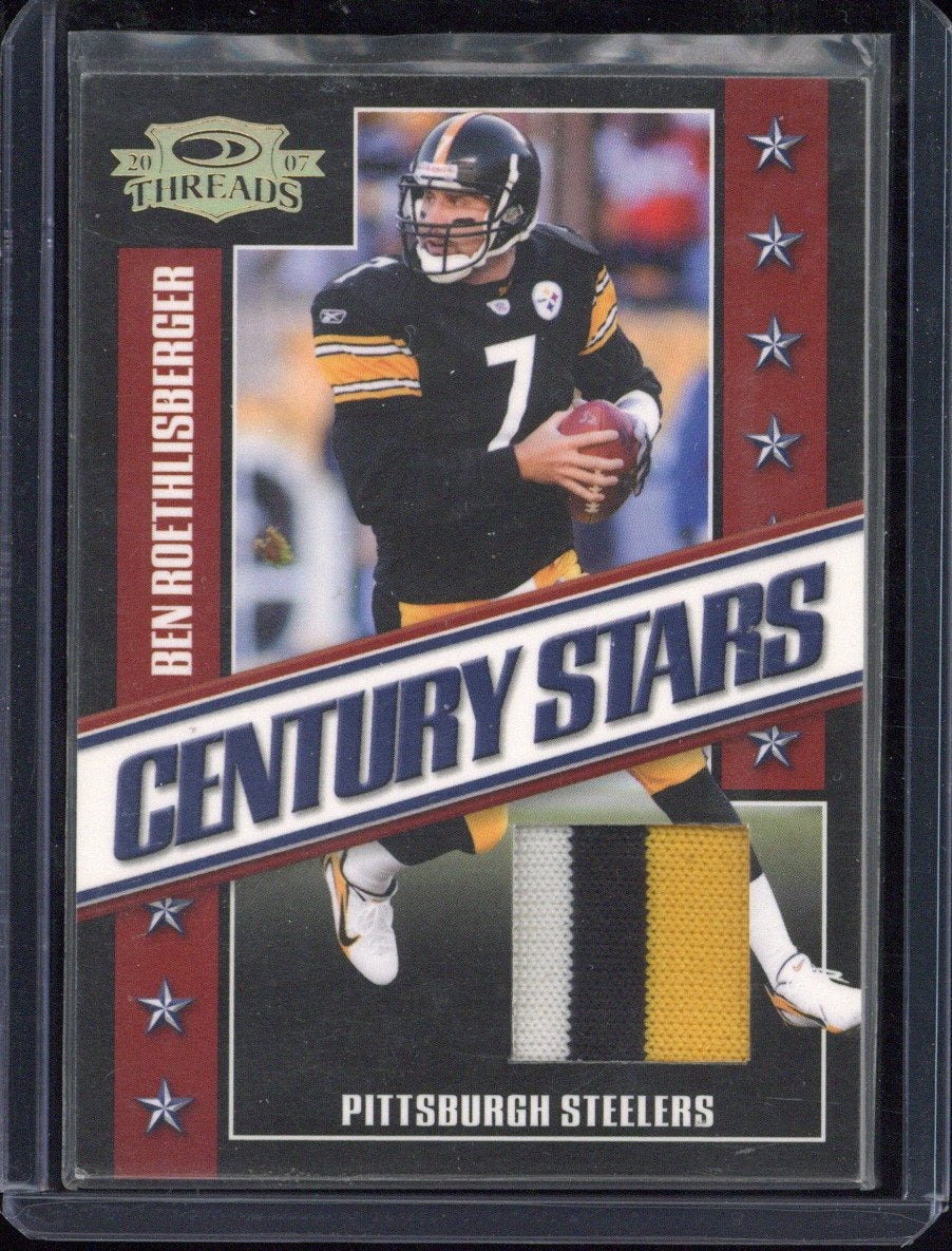 2007 Donruss Threads Ben Roethlisberger Patch /25