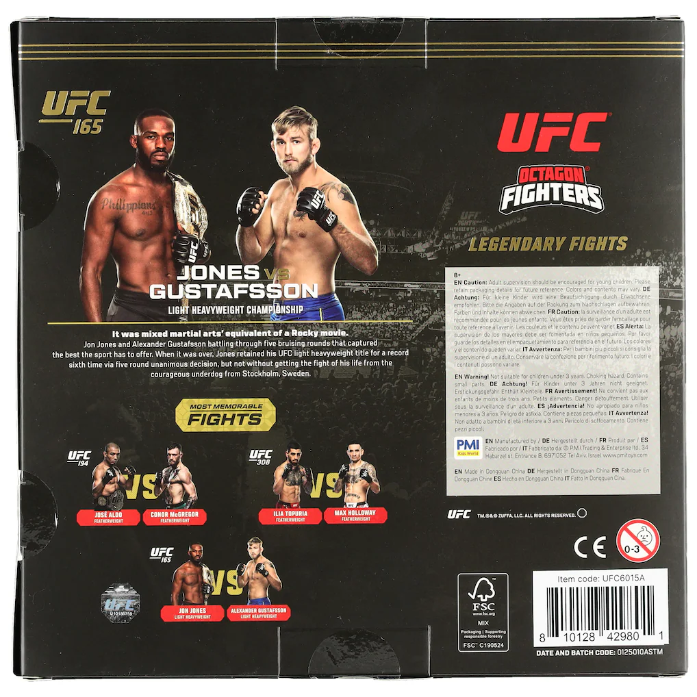 UFC Jon Jones vs. Alexander Gustafsson Legendary Fights 2-Pack Action Figure Set