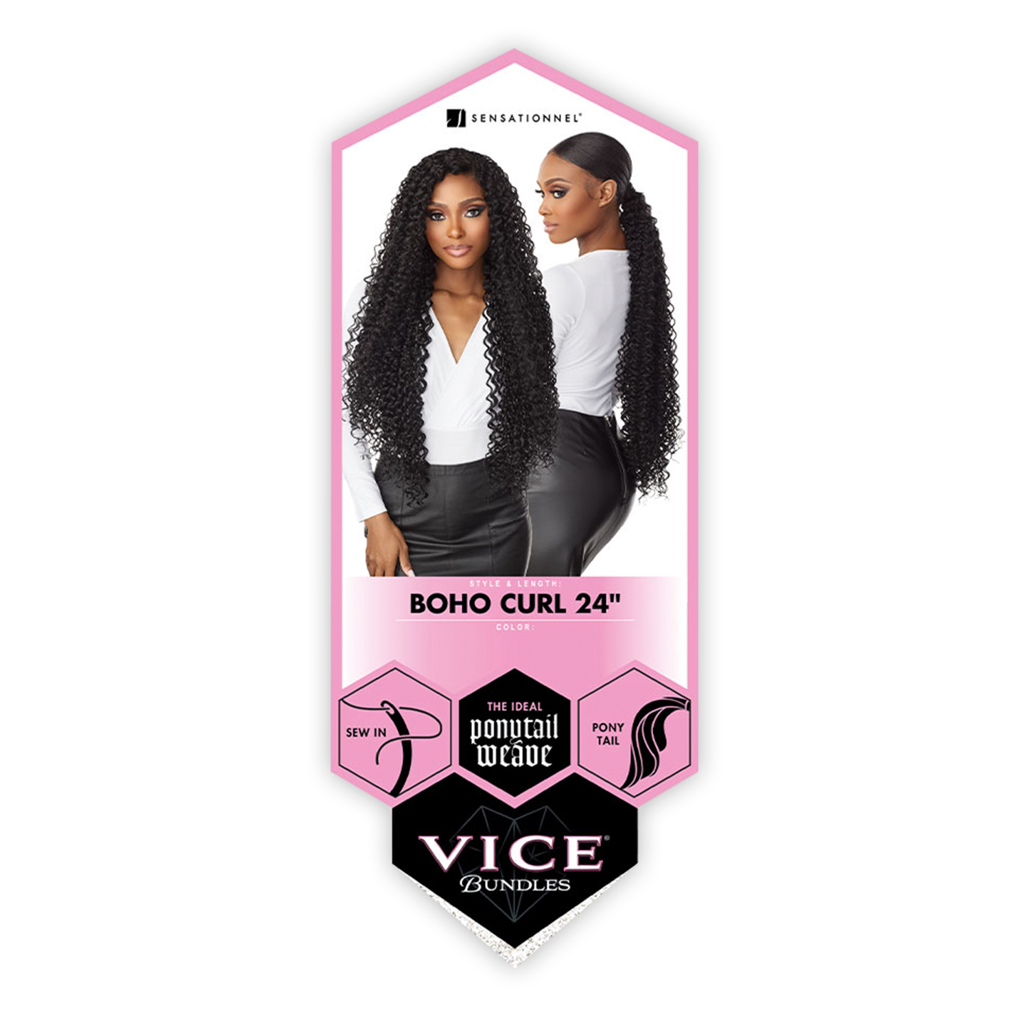 Sensationnel Weave Vice Bundles Boho Curl 24
