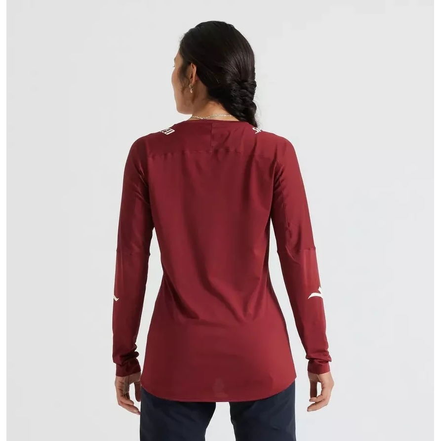 Specialized Trail Air Long Sleeve Jersey Women - garnet red
