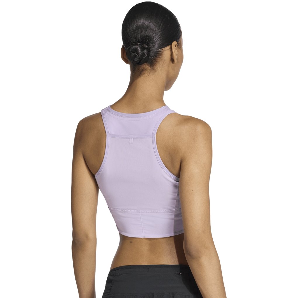 adidas Adizero Running Crop Top Women - power plum JV7175