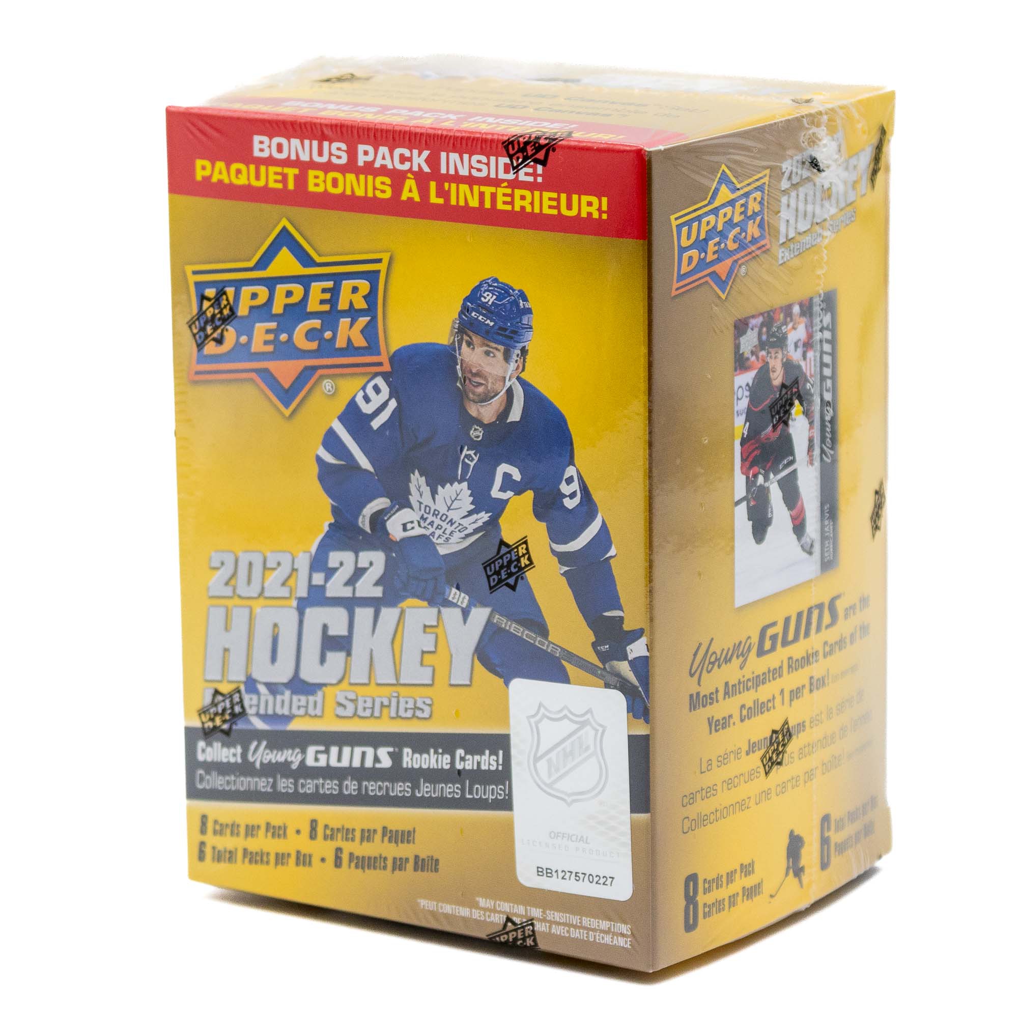 2021/22 Upper Deck Extended Series NHL Hockey Blaster Box
