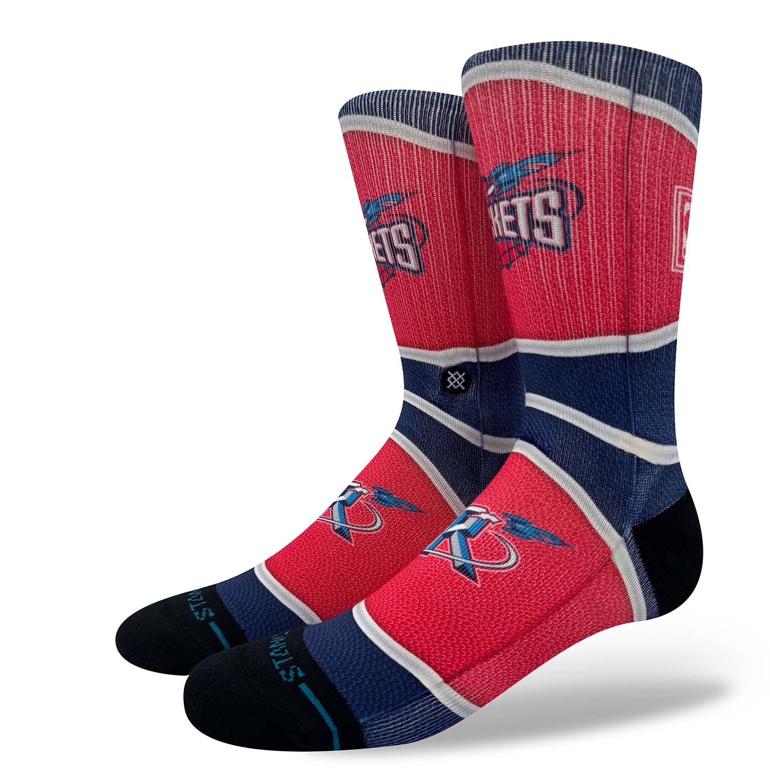 Houston Rockets Classic Mini Ball Stance Crew Socks