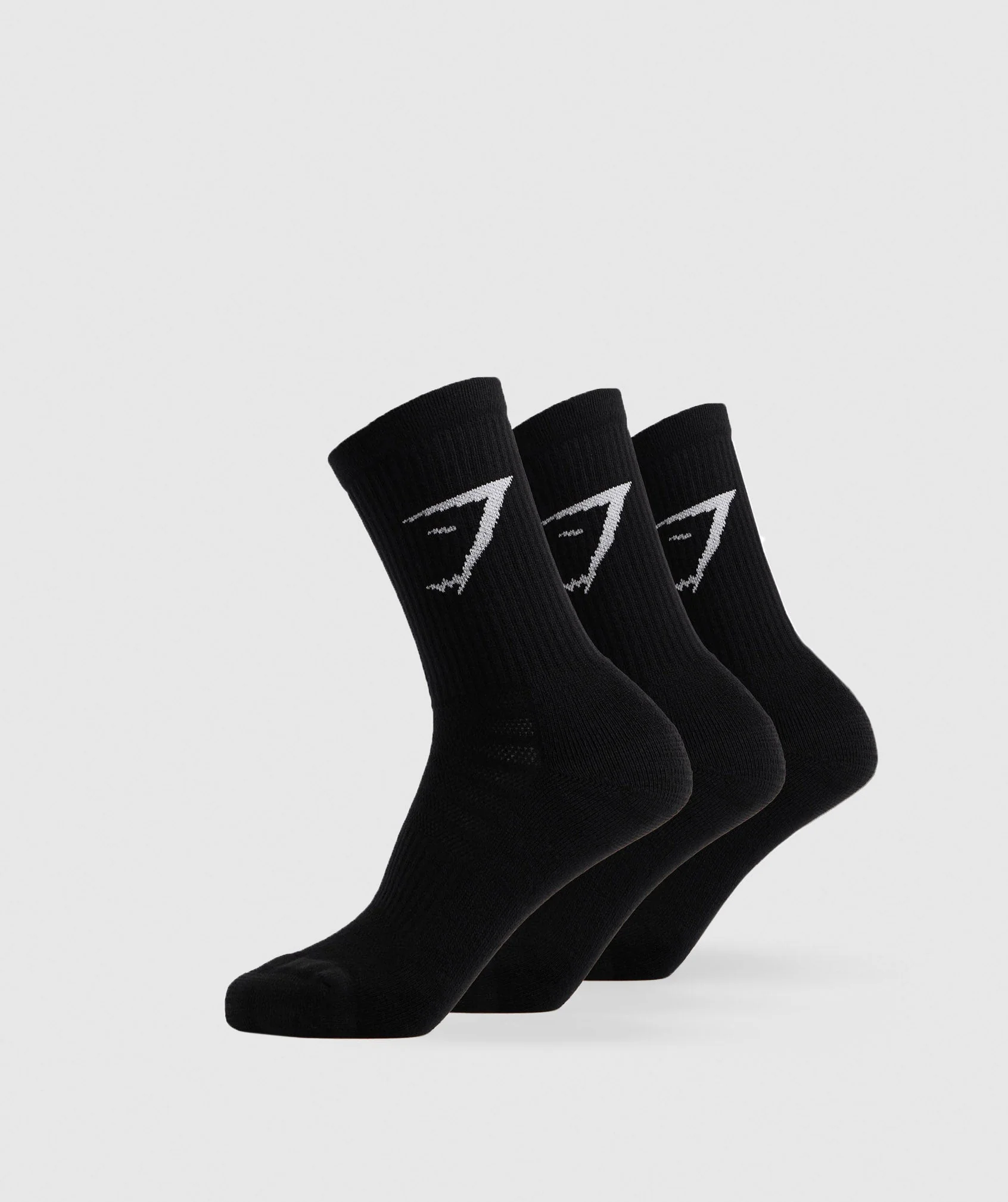 Crew Socks 3pk Black
