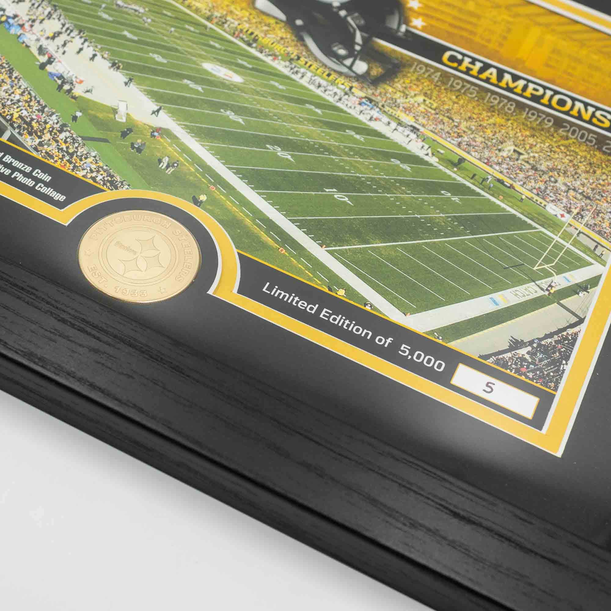 Pittsburgh Steelers Team Stadium Bronze Coin Framed NFL Photo