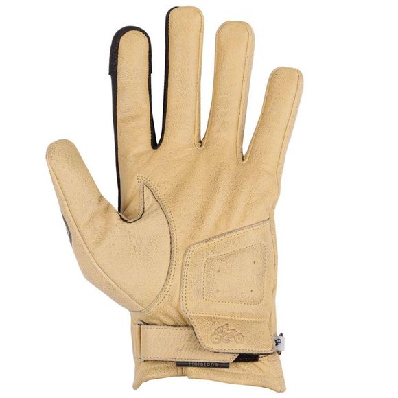 Helstons kustom motor gloves - beigeRef: HS0894