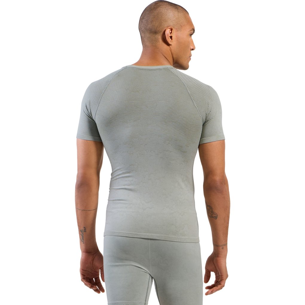 Odlo Performance Light Rain Dye Short-Sleeve Base Layer Top Men - vetiver