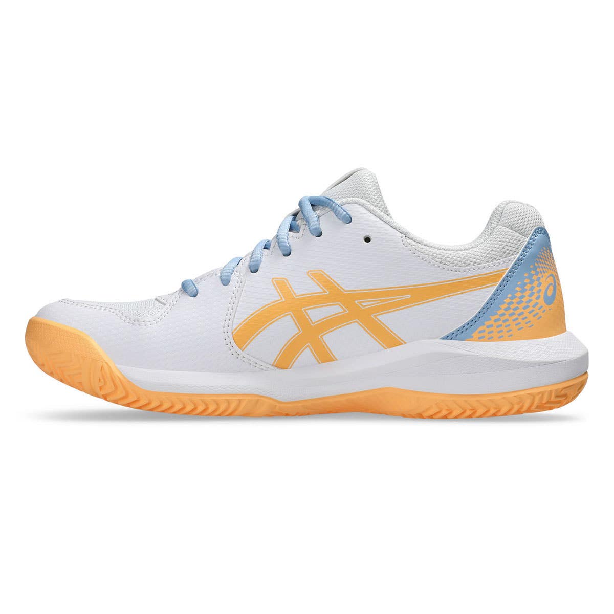 ASICS GEL-DEDICATE 8 PADEL WHITE ORANGE WOMAN 1042A241