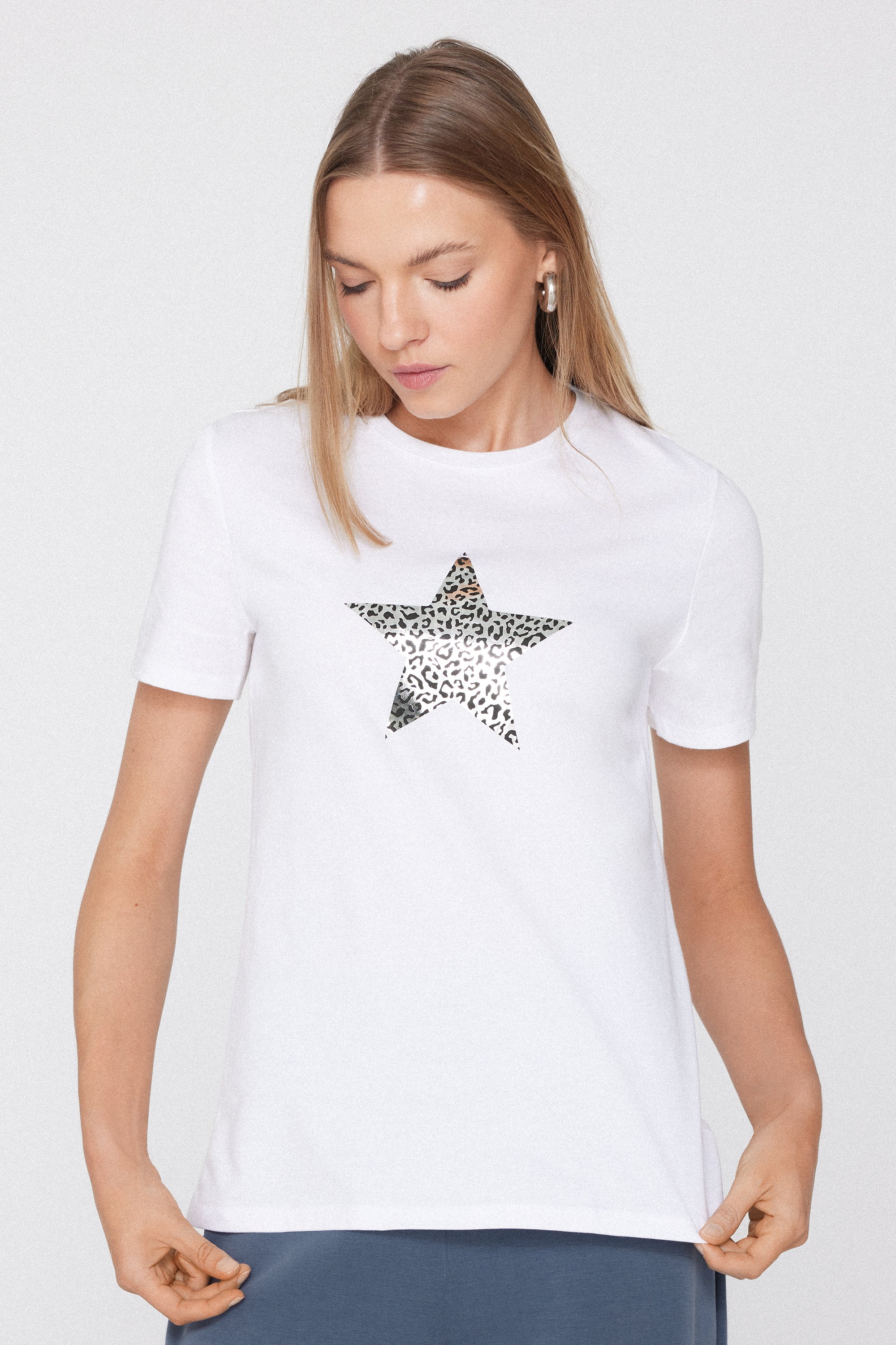 100% Cotton T-Shirt with Print