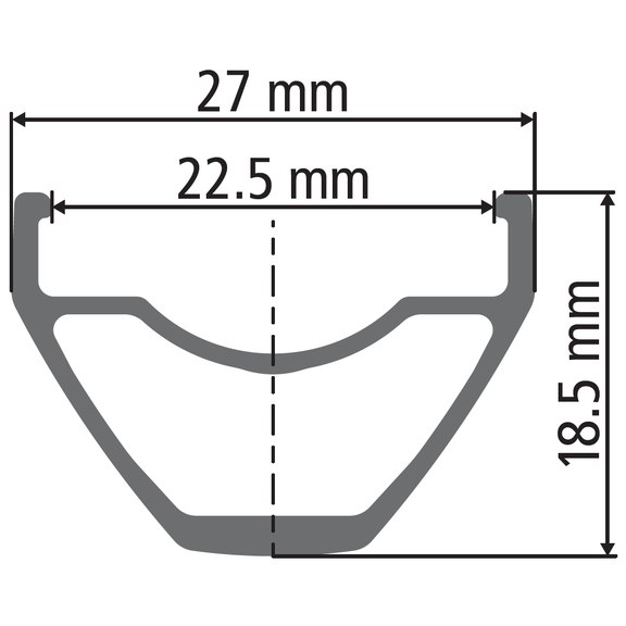DT Swiss X 412 - 27.5 Inch Disc MTB Rim - black
