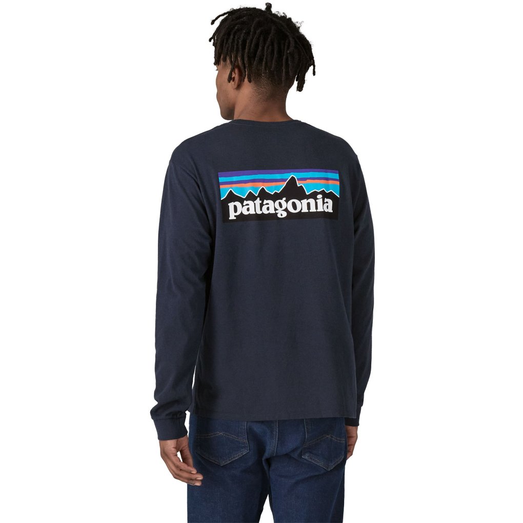 Patagonia P-6 Logo Responsibili-Tee Longsleeve Shirt Men - New Navy