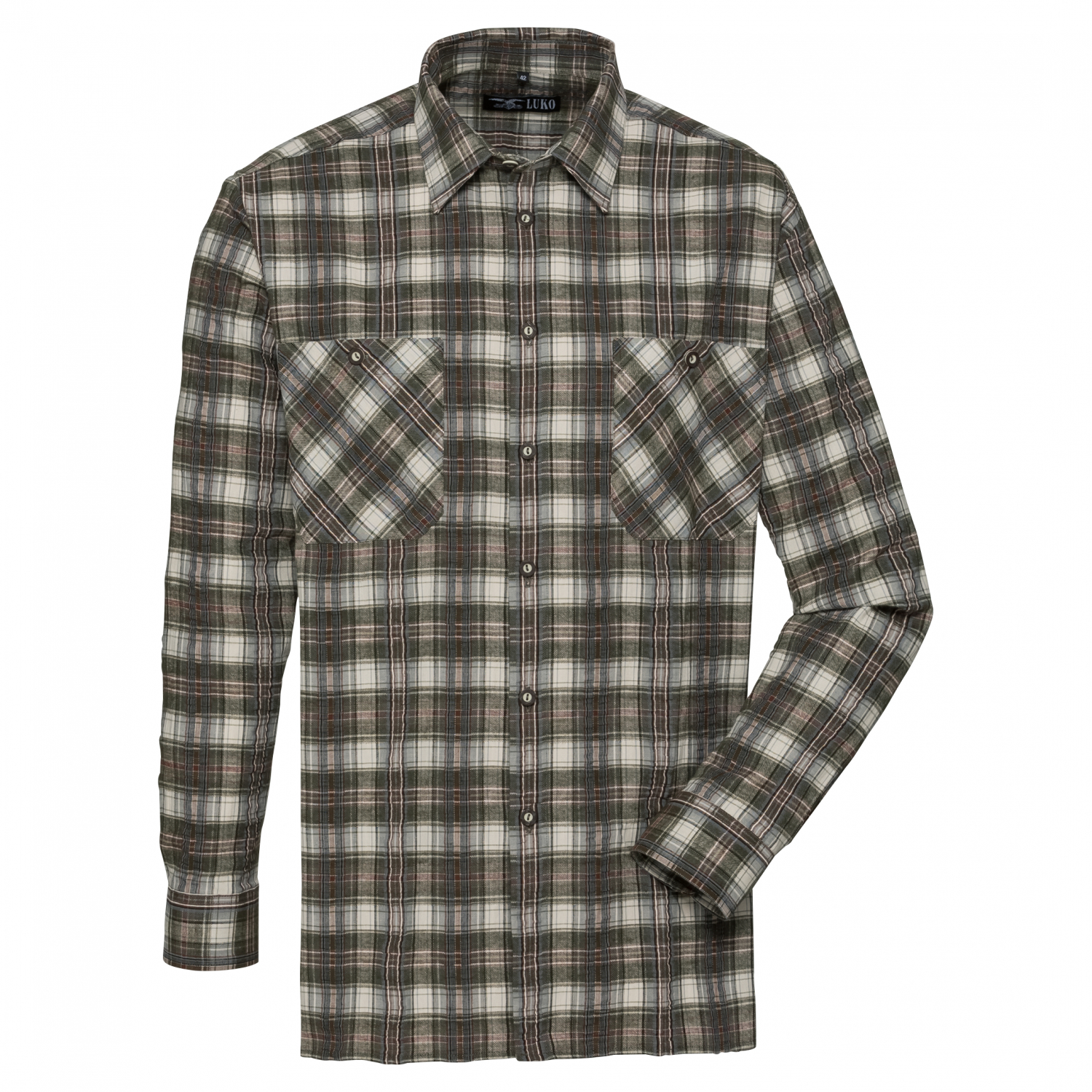 Luko Shirt Seersucker (large checkered)