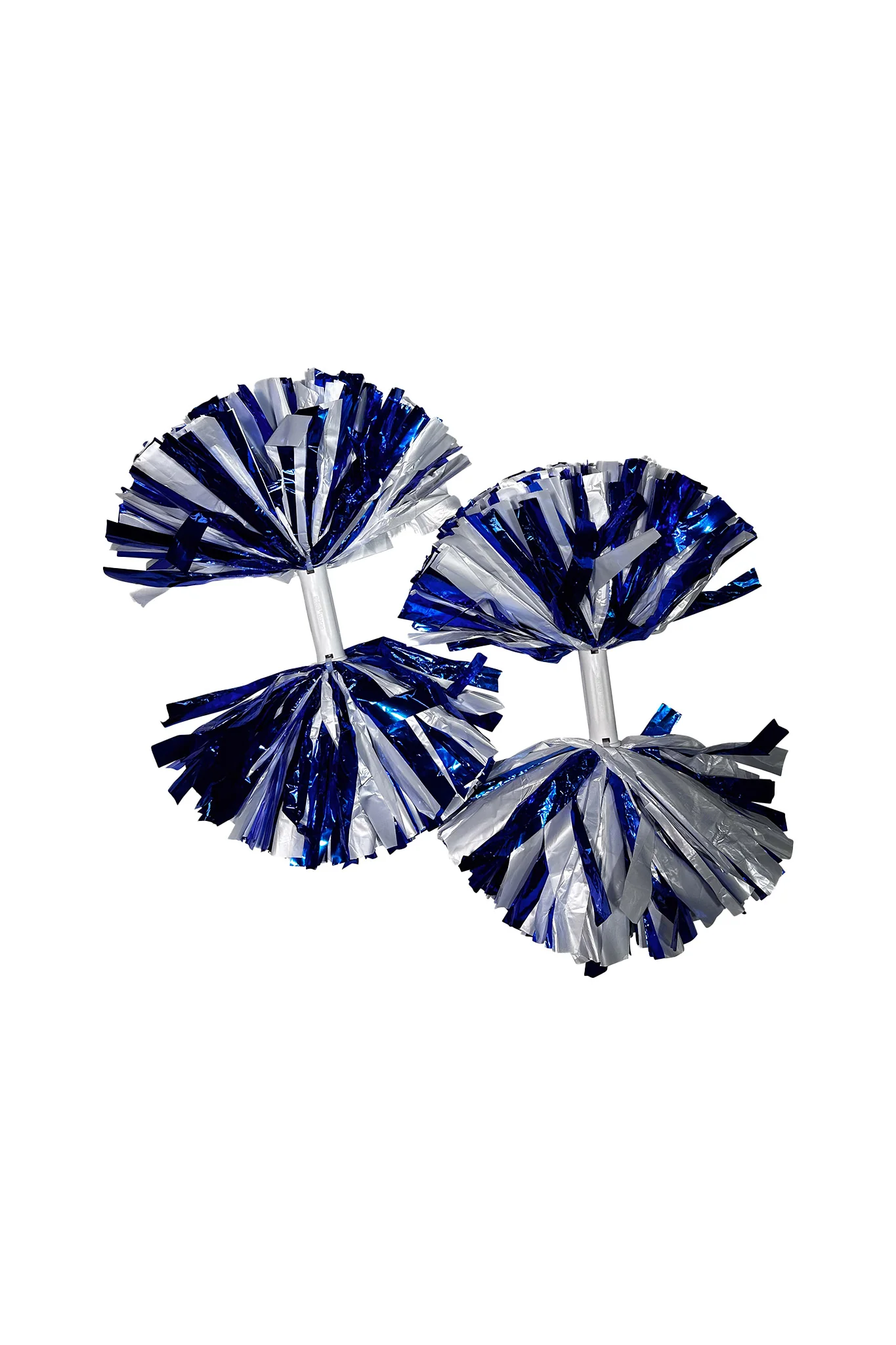 Pom Poms - Blue/White