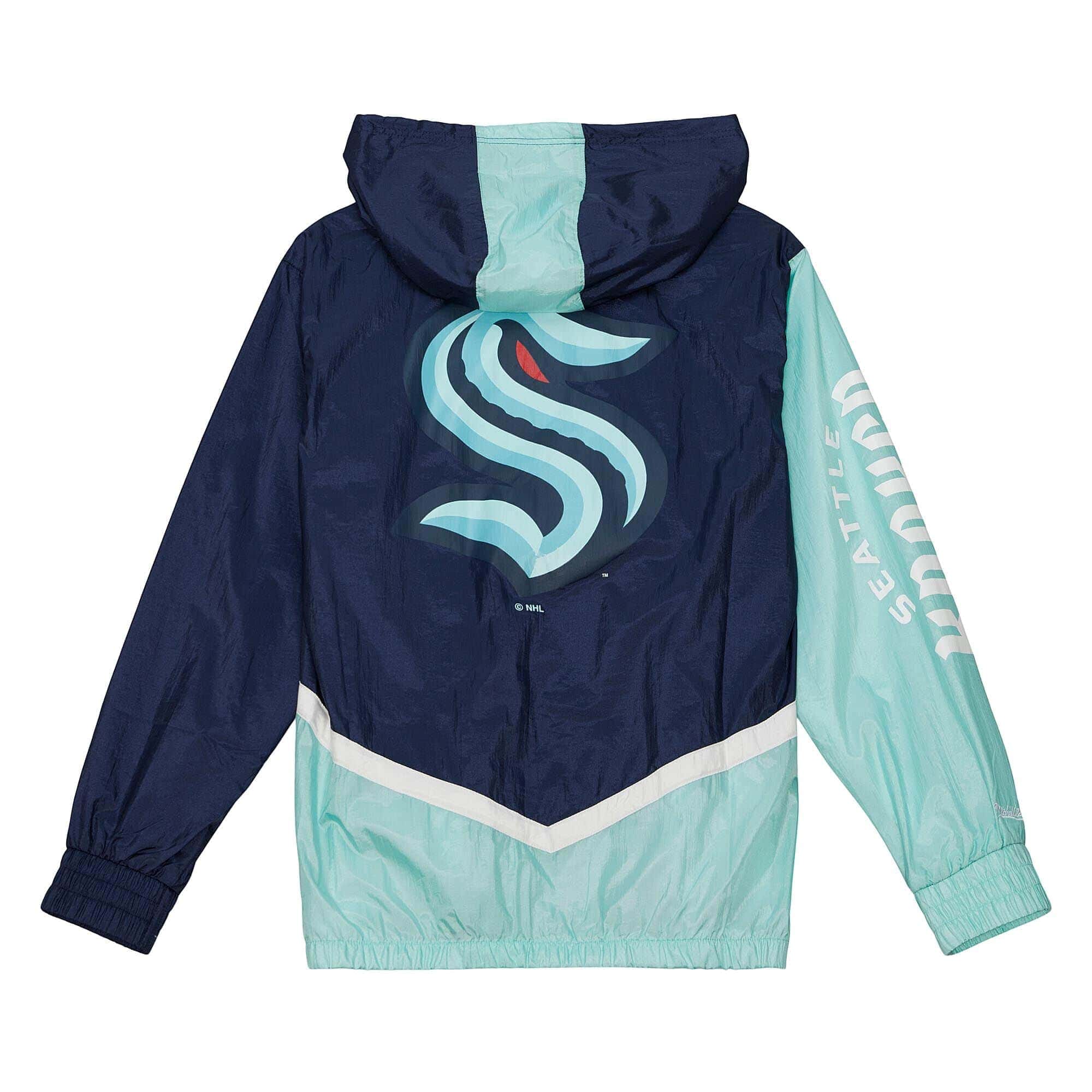 Seattle Kraken Undeniable Mitchell & Ness NHL Windbreaker Jacket