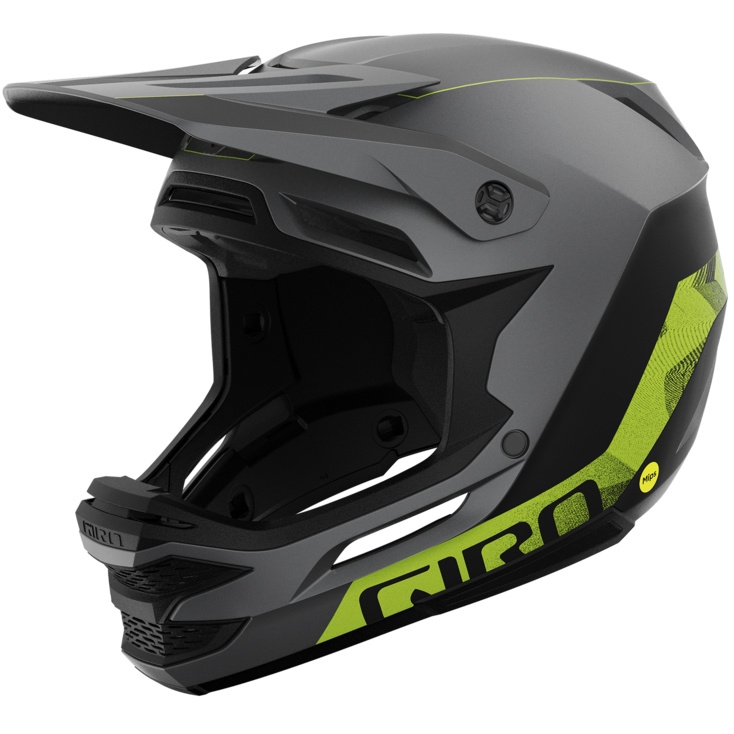 Giro Insurgent Spherical Full Face Helmet - matte black/ano lime