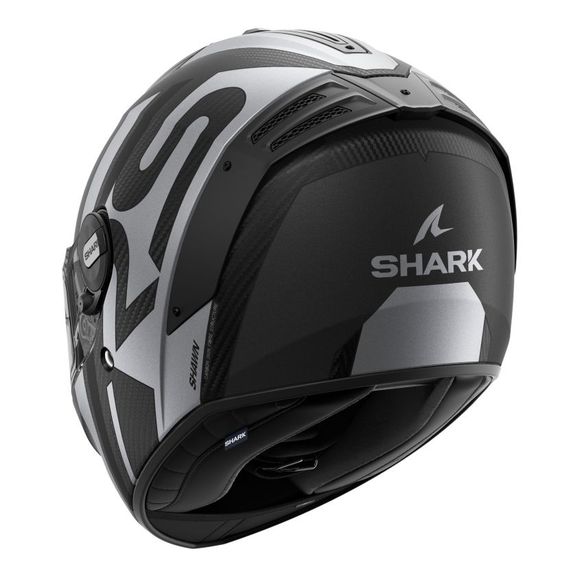 Shark SPARTAN RS CARBON SHAWN MAT Full-Face Helmet - Black / GreyRef: SH1680-C11451