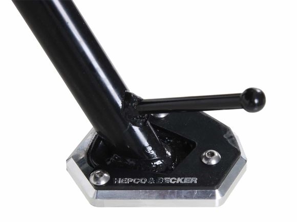 Hepco & Becker side stand extension - black/silverRef: Hbe04624A / 42119514 00 91