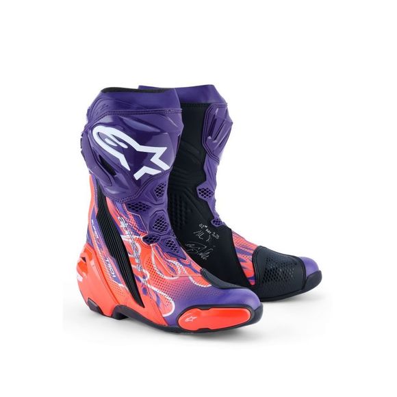 Alpinestars Supertech R Flyte Vented Jorge Martin Boots - Purple / RedRef: AP4074