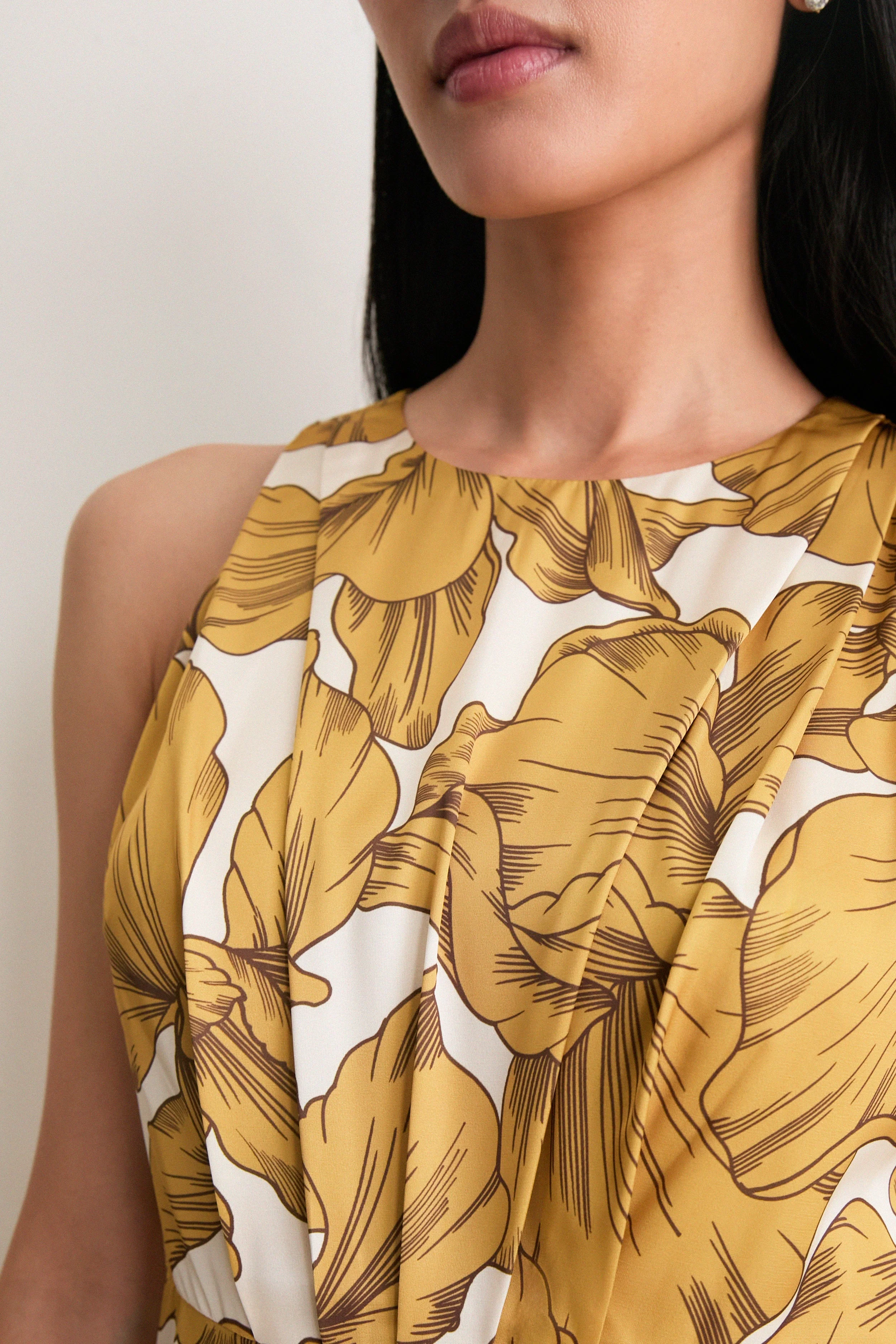 Honey Gold Caroline Sleeveless Midi Dress