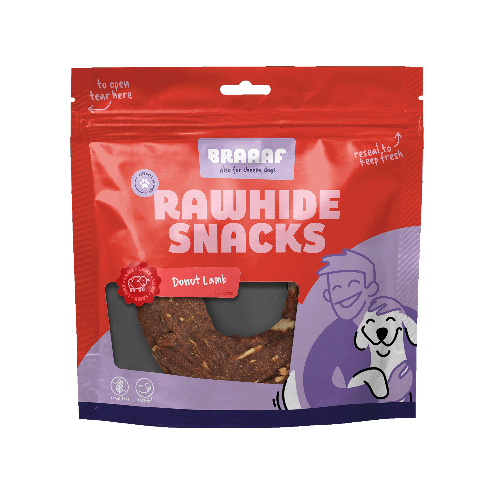 Braaaf Donut - Dog Snack - Beef and Fish - 10-12 cm