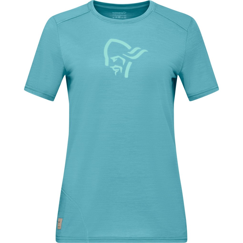 Norrona femund equaliser merino T-Shirt Women - Brittany Blue