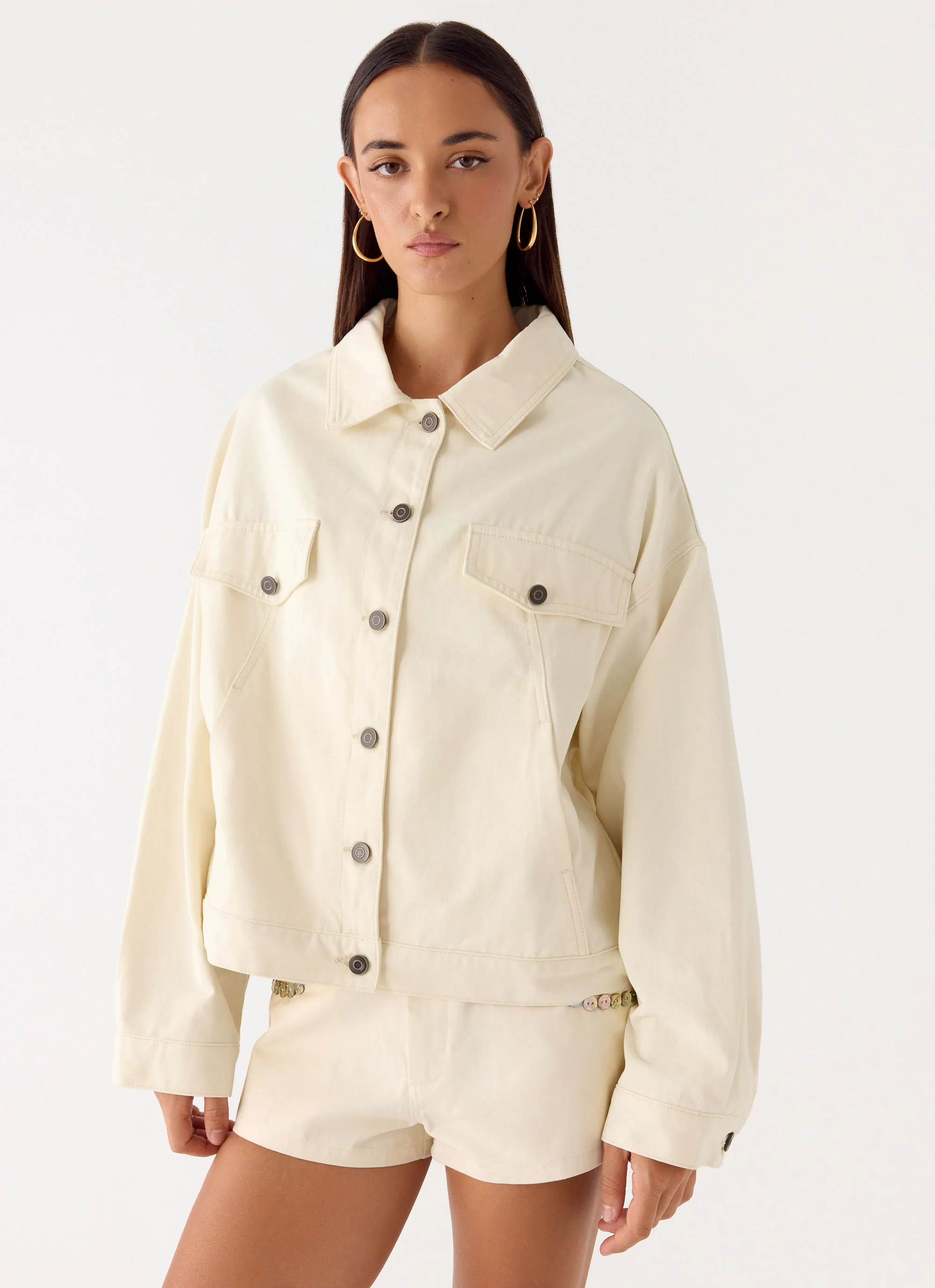Lewis Drill Jacket - Ivory