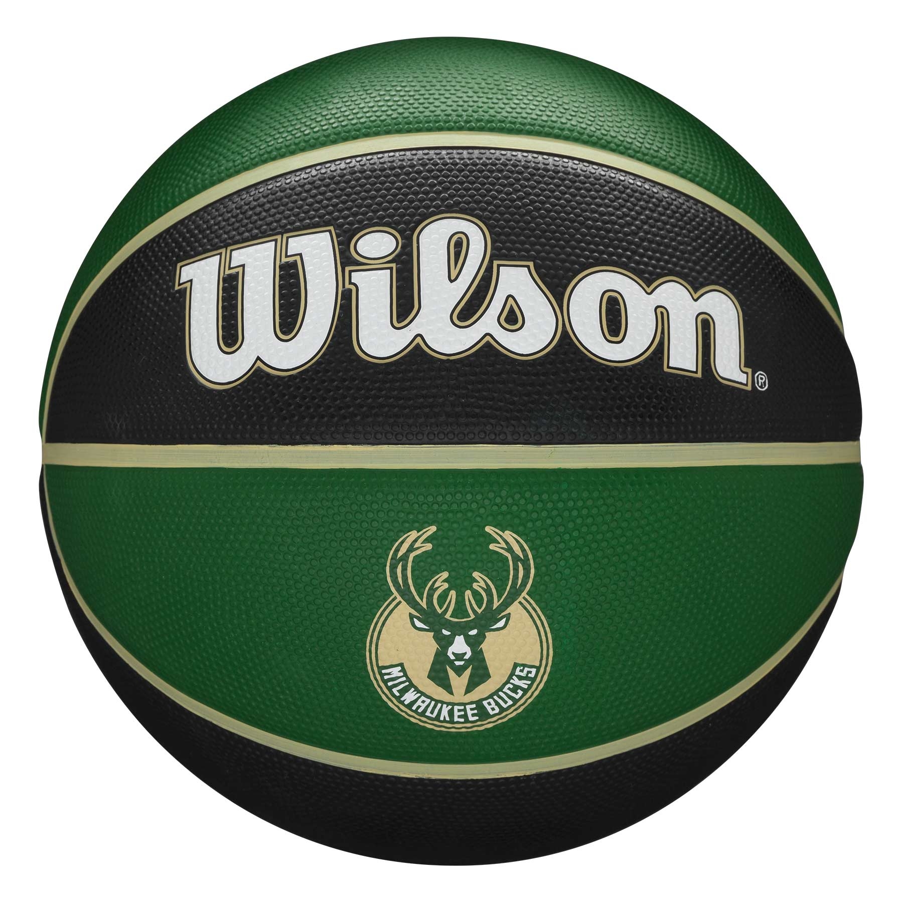 Milwaukee Bucks Team Tribute Wilson NBA Basketball (Size 7)