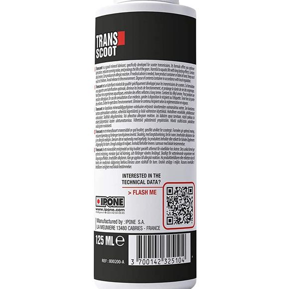 Gear oil Ipone TRANSCOOT 80W90 125 ML UniversalRef: IP0107 / 800200