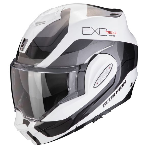 Scorpion Exo EXO-TECH EVO PRO Modular Helmet - COMMUTA - White / GrayRef: Sc0999-C6102