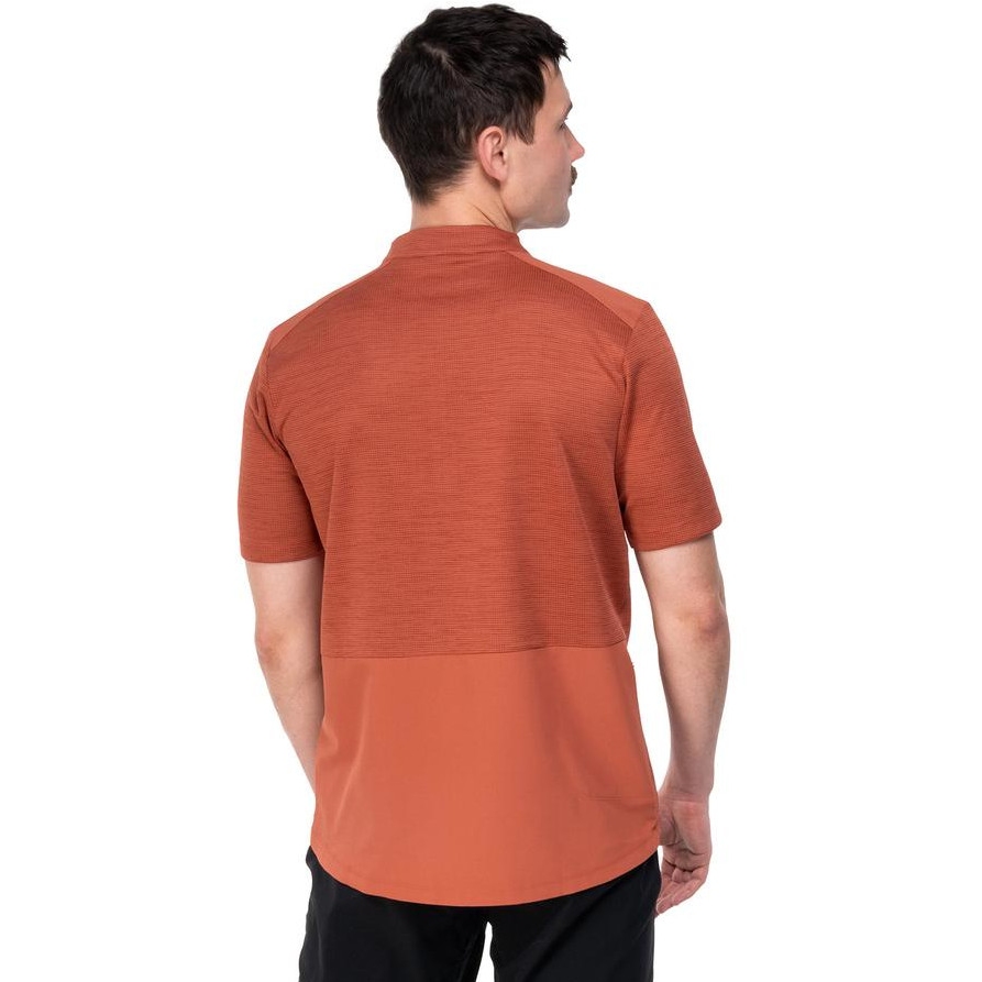 CUBE CMPT Half Zip Short Sleeve Jersey Men - red
