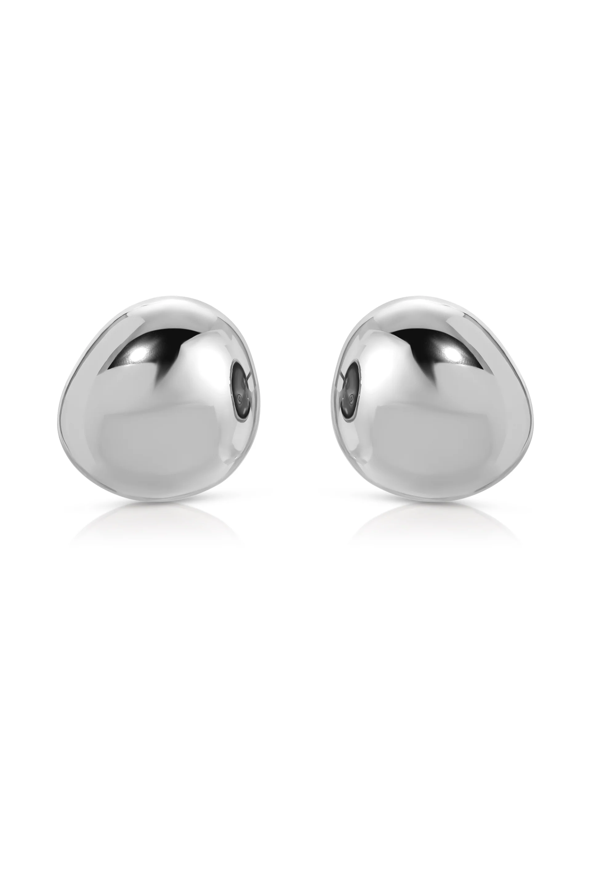 Polished Pebble Stud Earrings