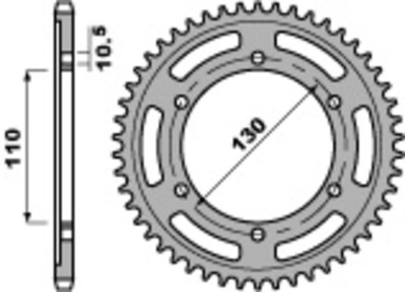 EK CHAIN PBR 525ZVX3 17/50 Chain Kit - standard sprocketRef: EKC04754A / 3070808