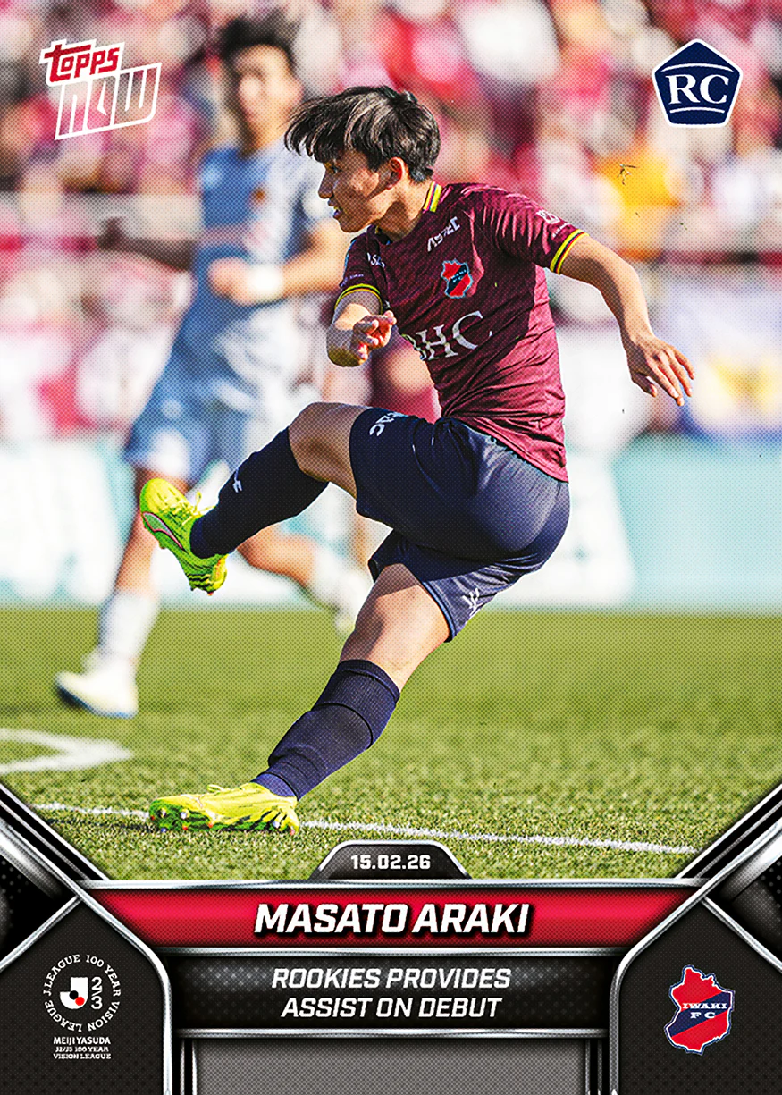 Masato Araki - 2026 J.League® Topps NOW® - Card 3
