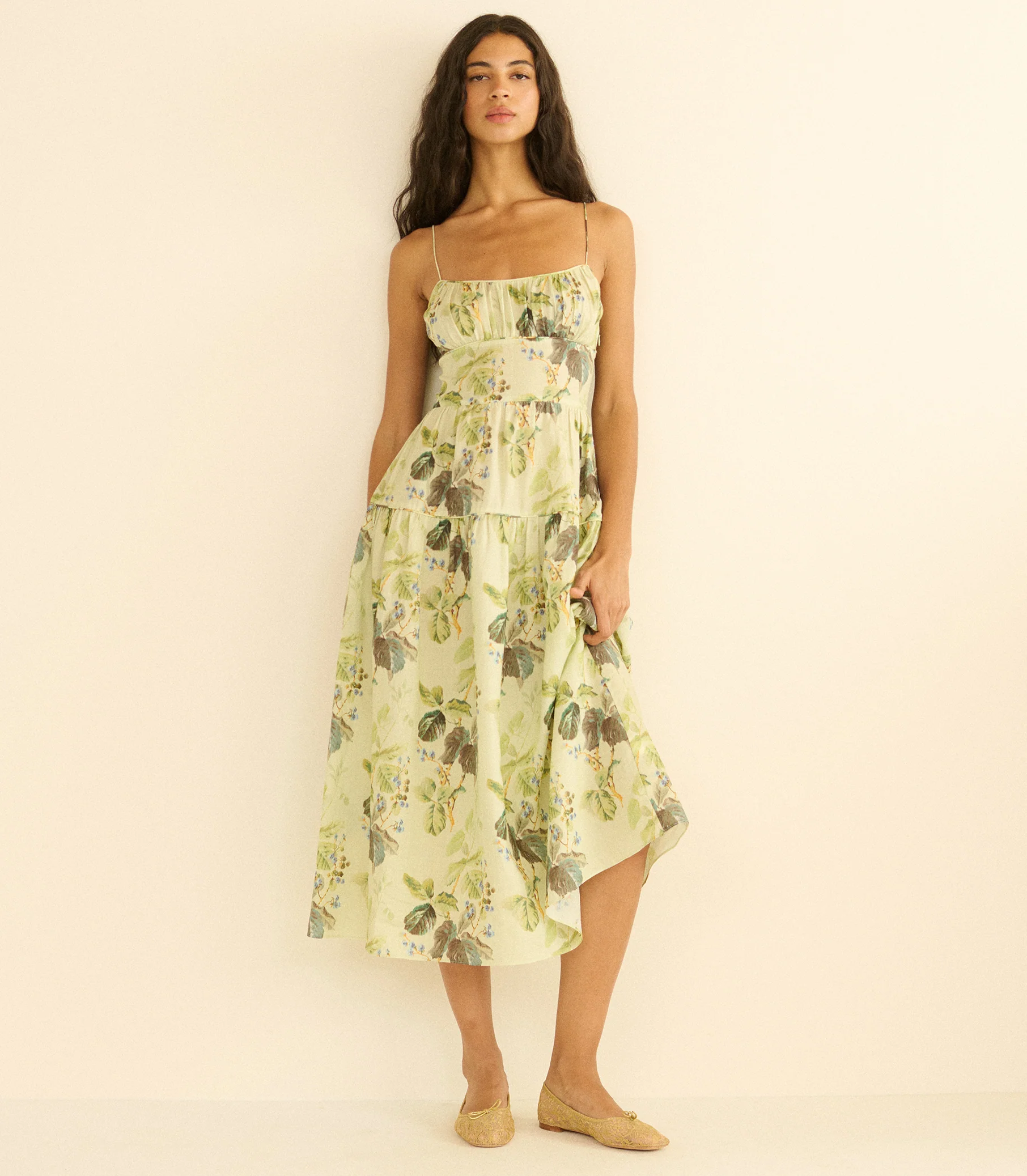 Benoit Midi Dress - Floraison de Mures