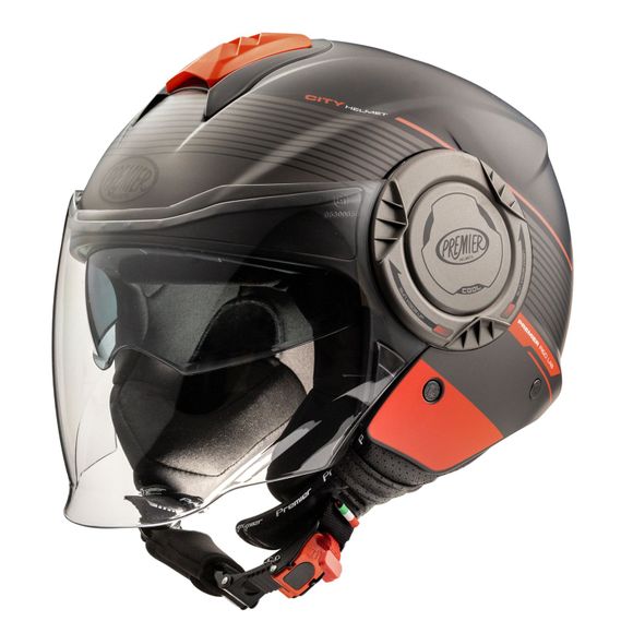 Premier cool jet helmet - CH92BM - Black / RedRef: PE0378
