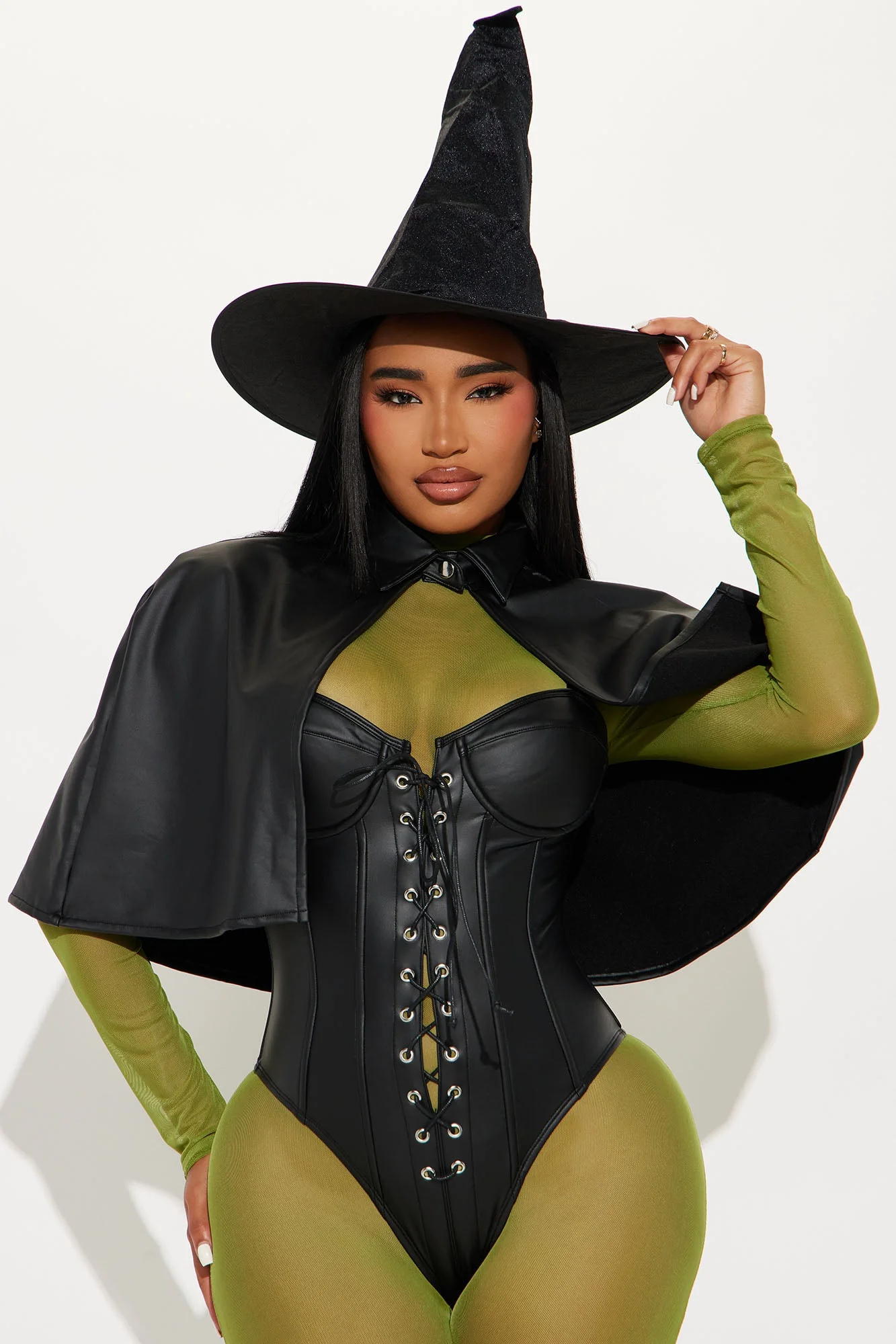 West Side Witch 4 Piece Costume Set - Black