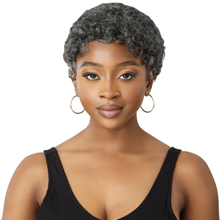 Outre Fab & Fly Gray Glamour 100% Human Hair Full Wig - HH-CARLIE