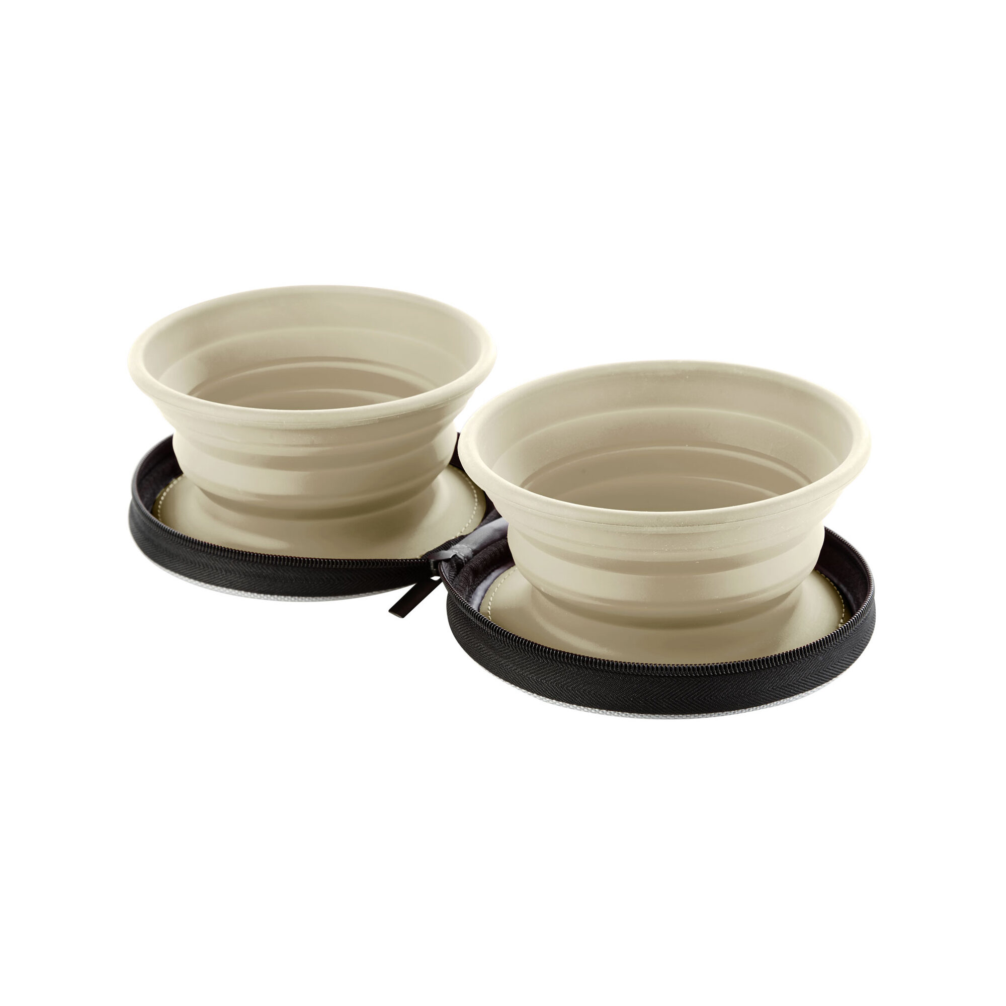 Hunter Silicone Travel Bowls with Bag - Beiger