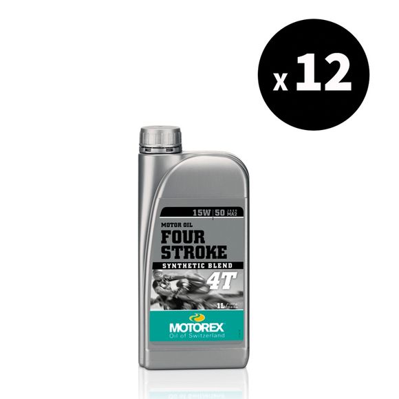 Huile moteur Motorex Four Stroke - 15W5 1L x12 UniverselRef : MX00216A / 3062674