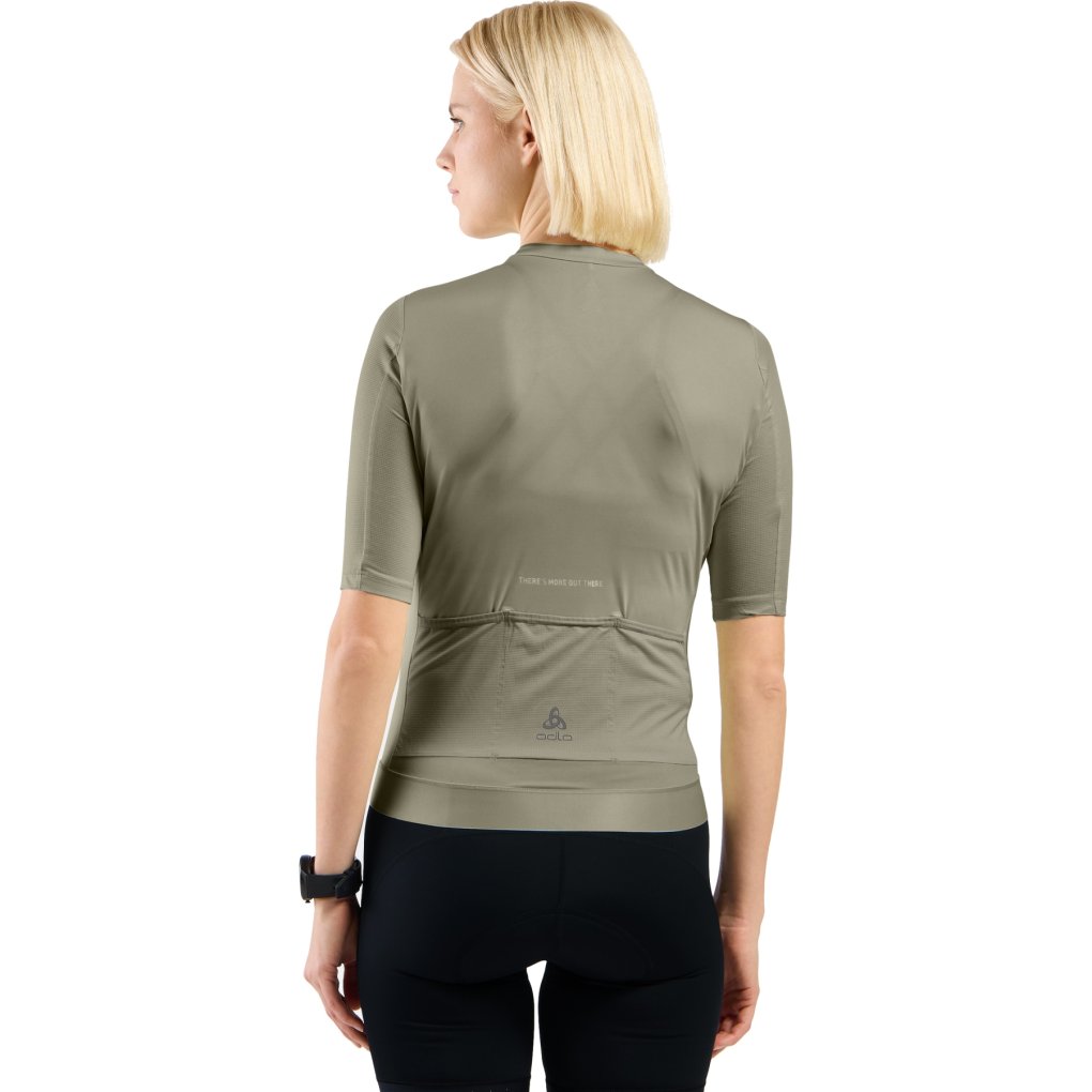 Odlo Explorer Pro Chill-Tec Full-Zip Jersey Women - vetiver
